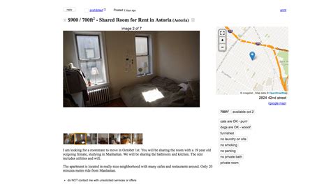 looking for a roommate 800 a month. . Craigslist rooms